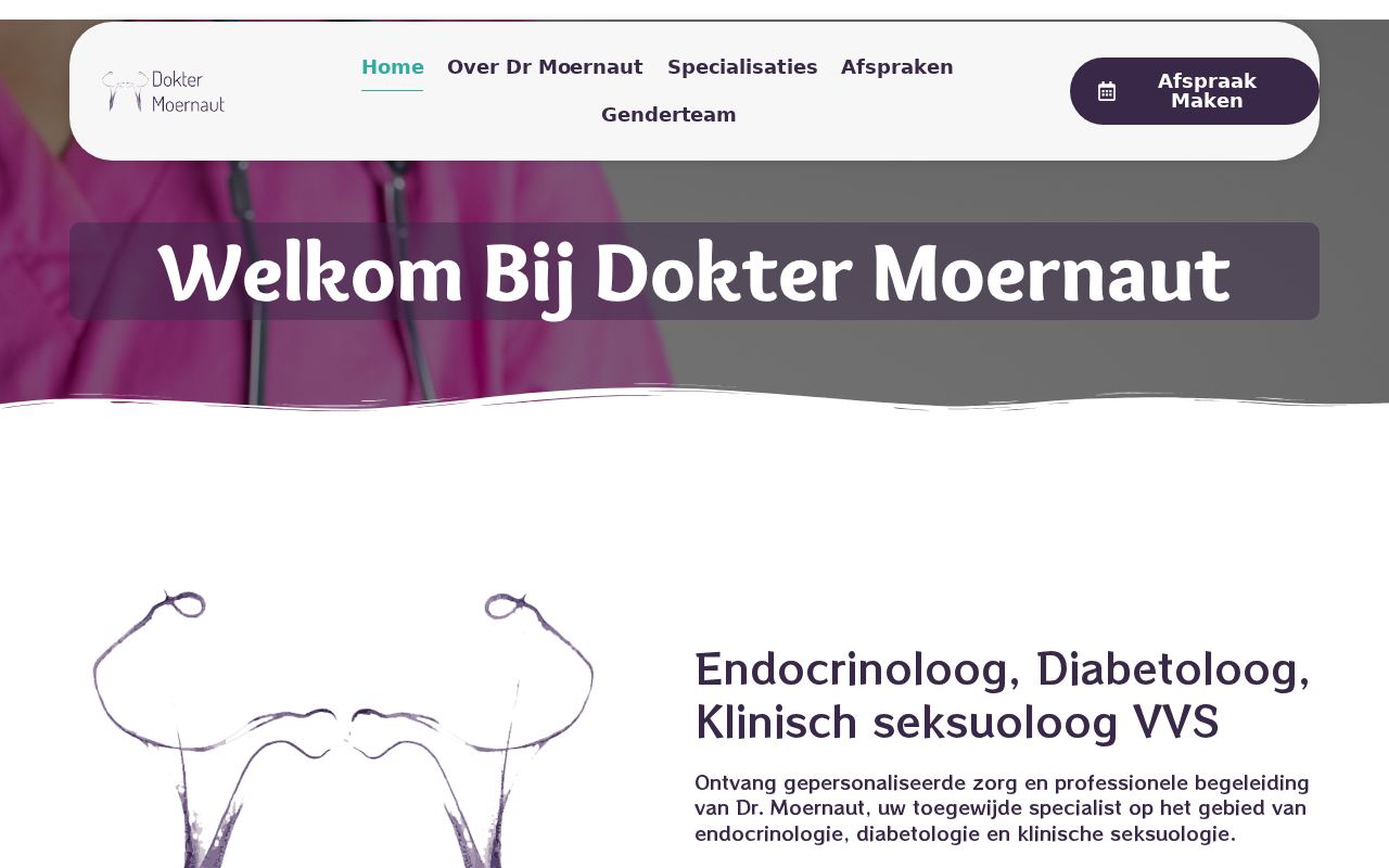 Screenshot van DokterMoernaut.be