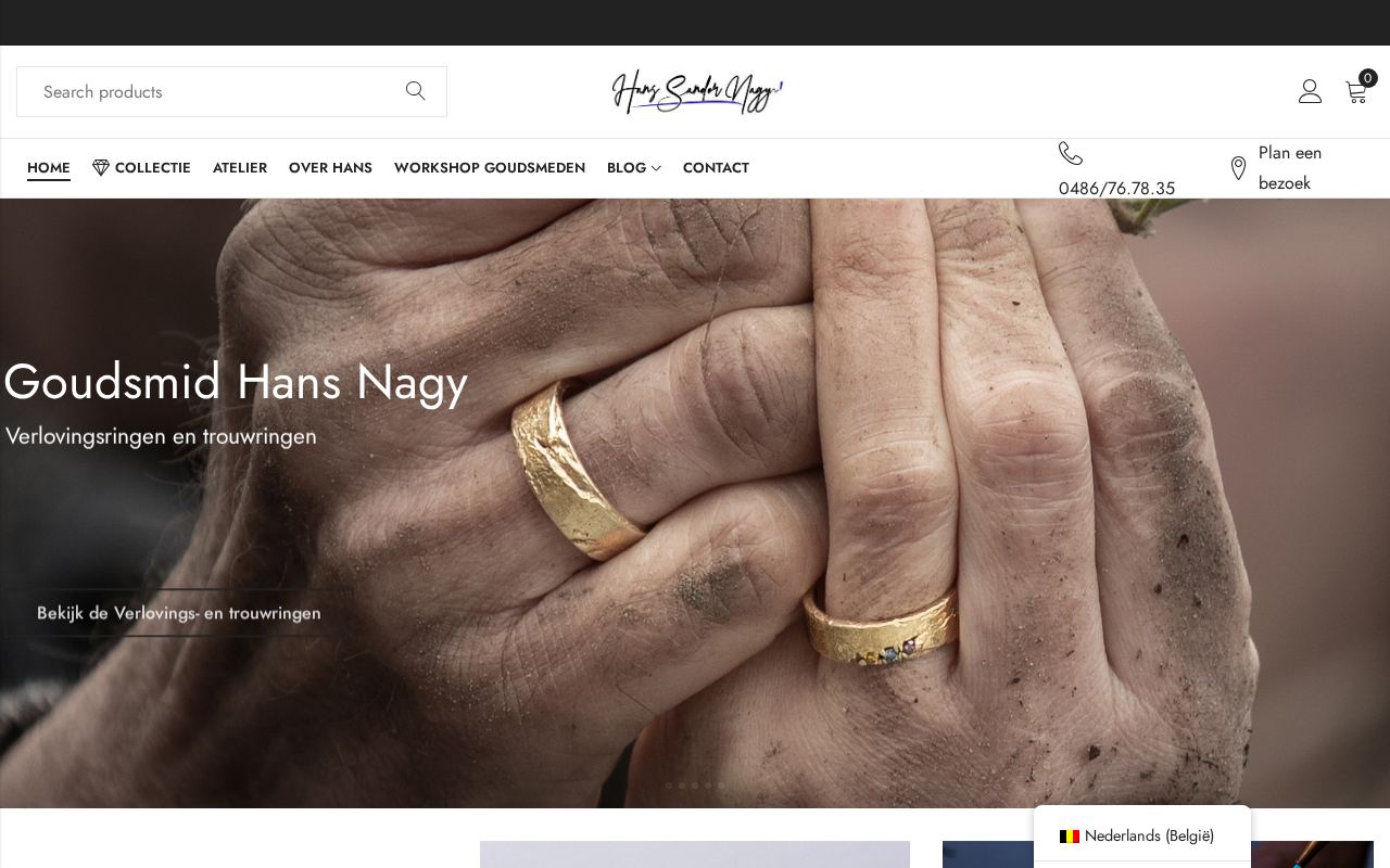 Screenshot van HansNagy.com