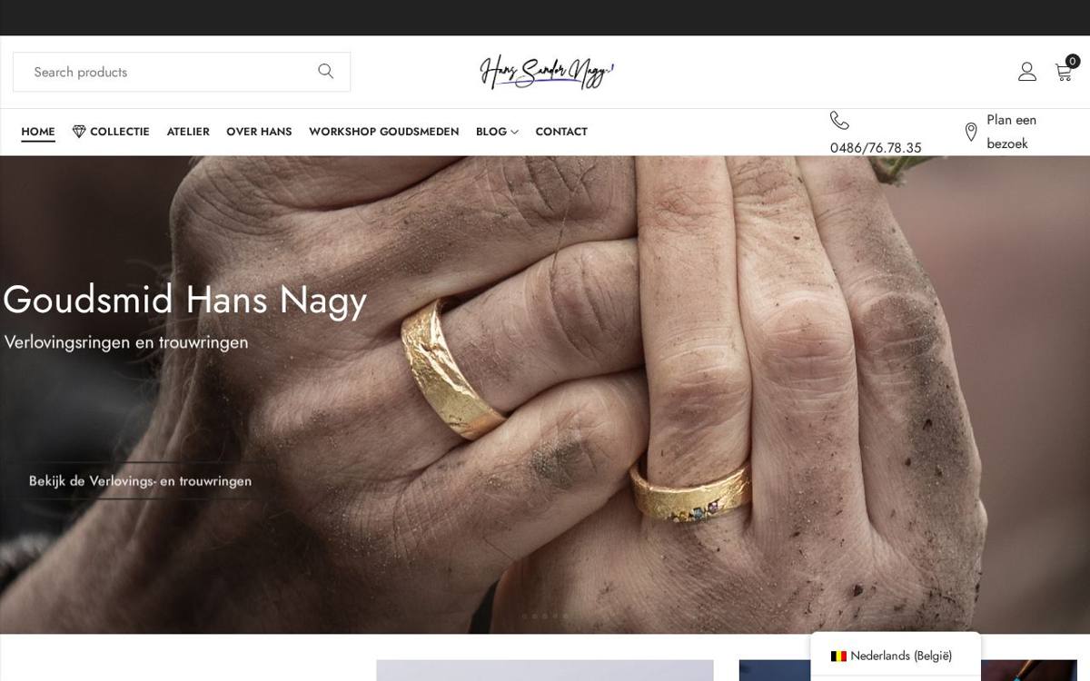Screenshot van HansNagy.com