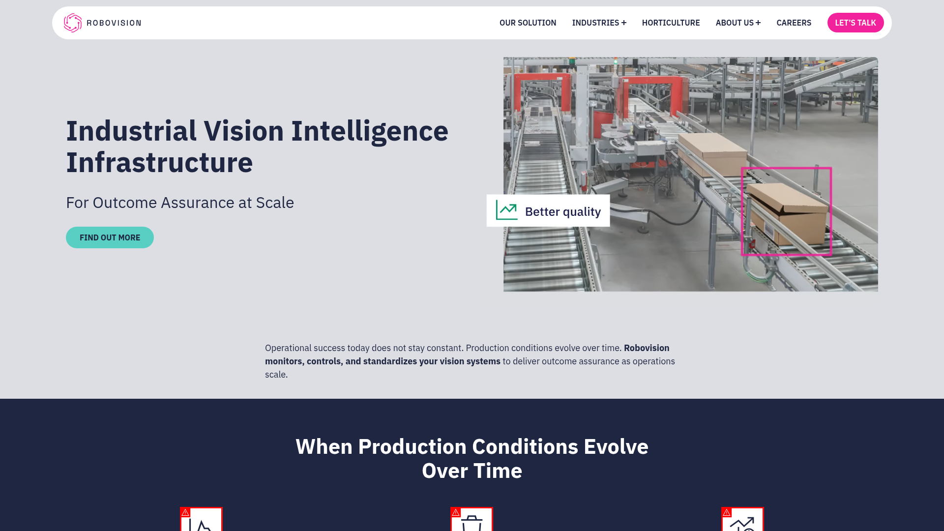 Screenshot van Robovision.ai